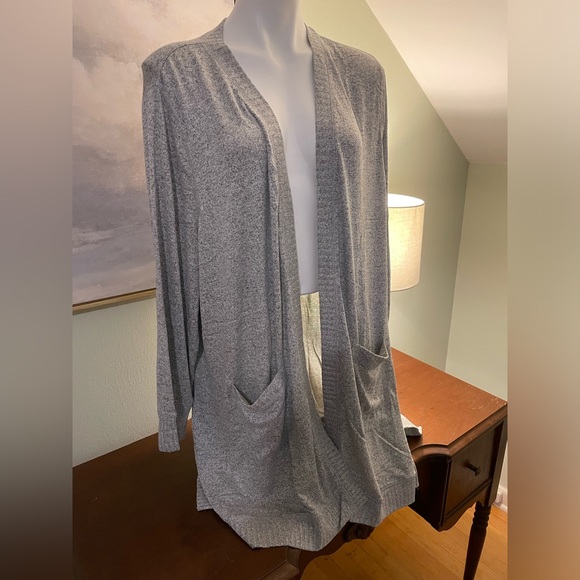 Heather Grey Cardigan - Picture 1 of 7